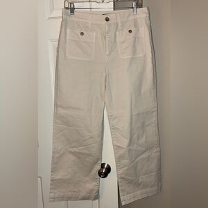 J. Crew Sailor Wide-leg Chino Pant Natural Cream Sz 29